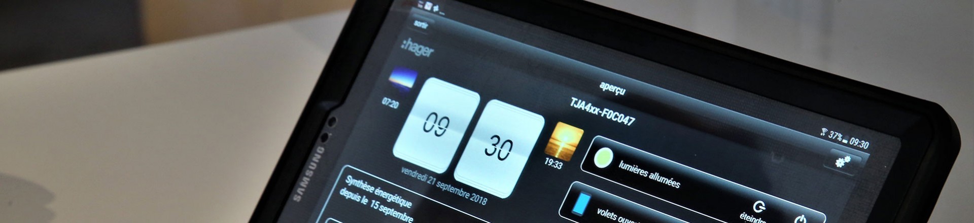 Domotique sur Tablette